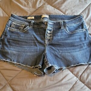 Vigoss Blue Buttonfly Shorts